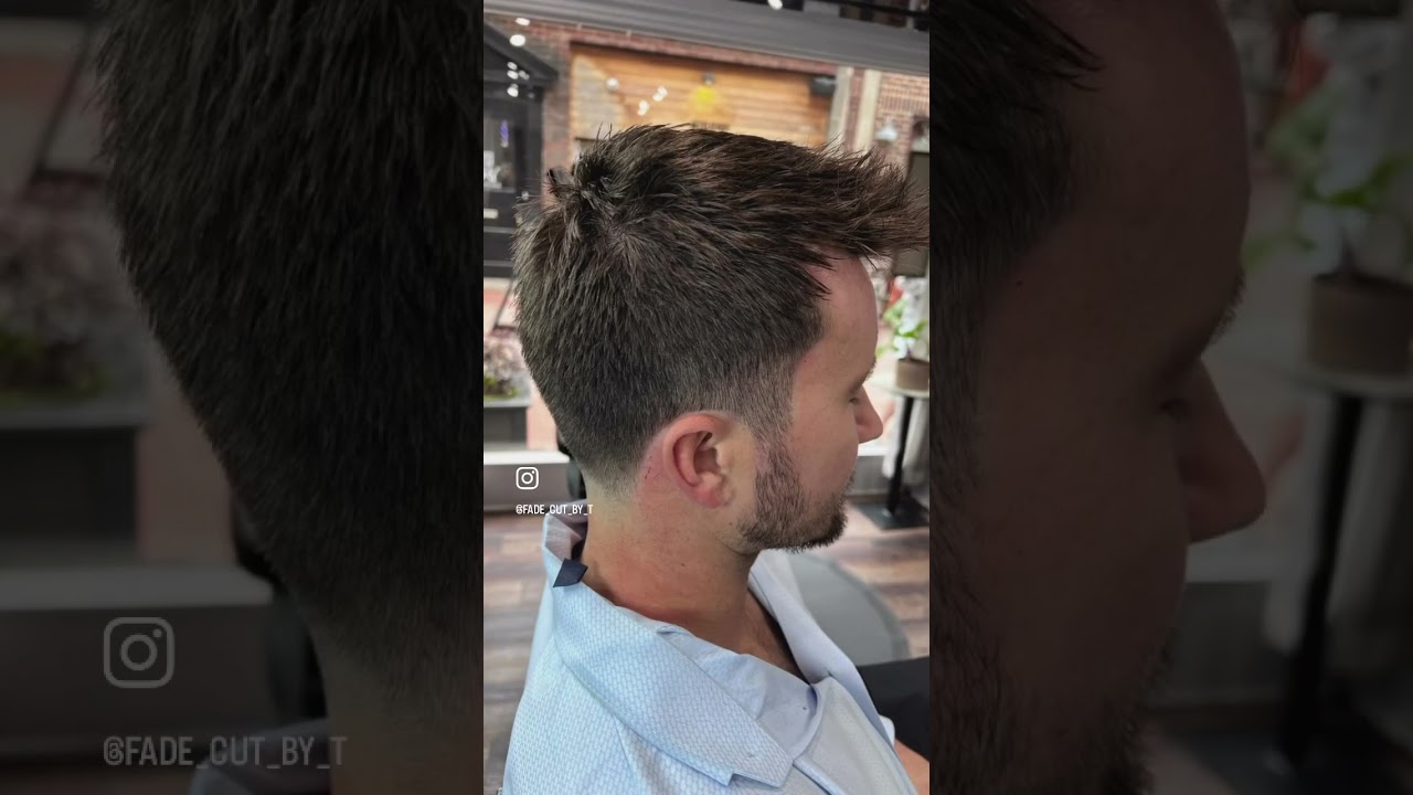 a classic textured  crop with a low taper fade