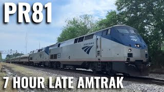 7 Hour Late Amtrak Silver Star in Apex, NC