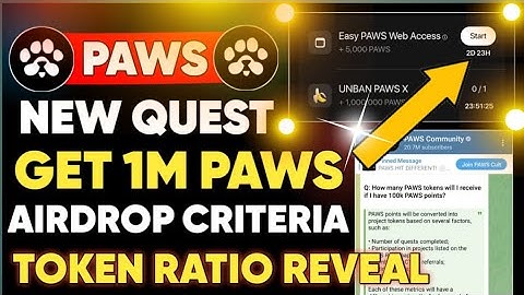 Paws new limited task today || Paws add to Home Screen task complete Krny ka method