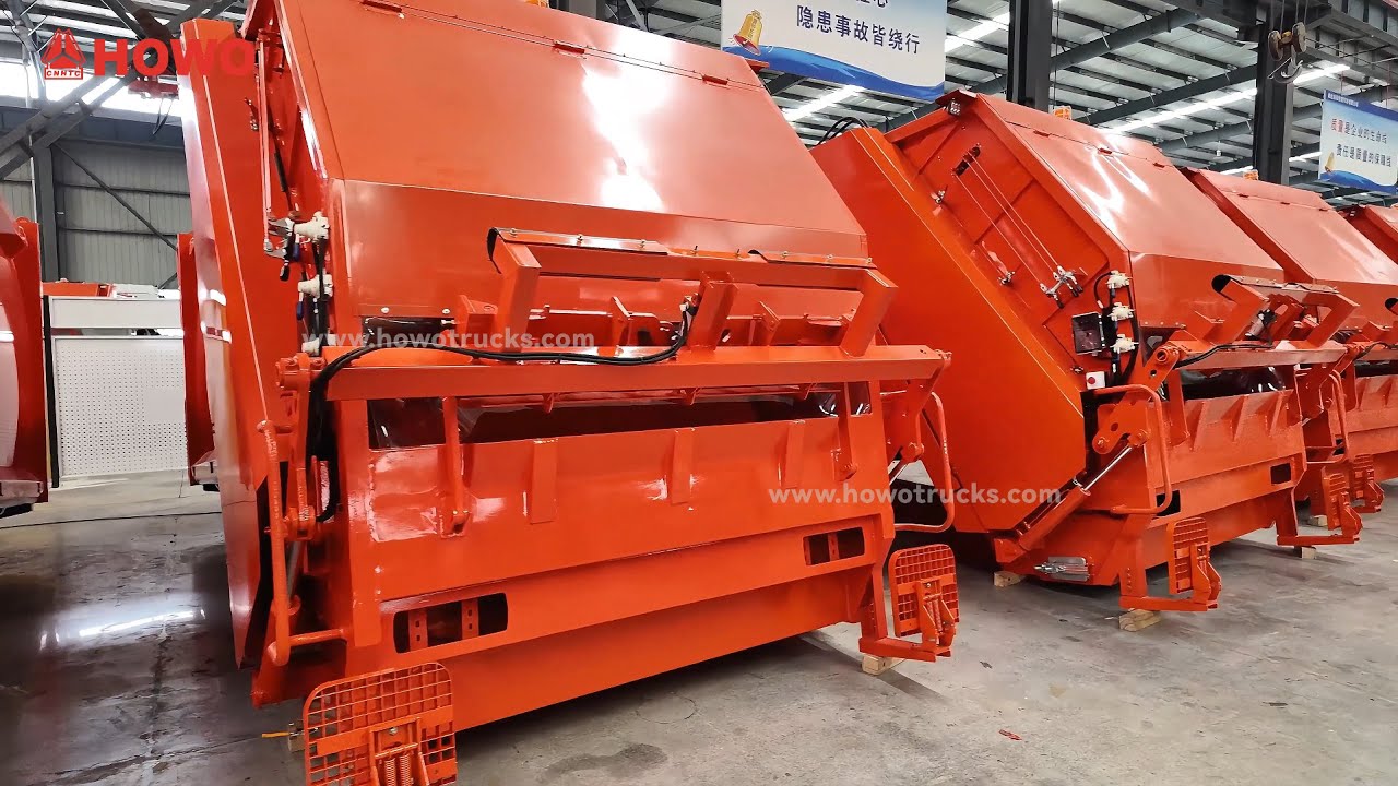 10CBM garbage trash compactor upper body