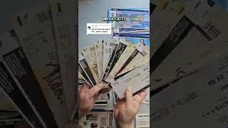 Alle Alten Konzerttickets Aufbewahren Konzerttagebuch Konzerterinnerungen
