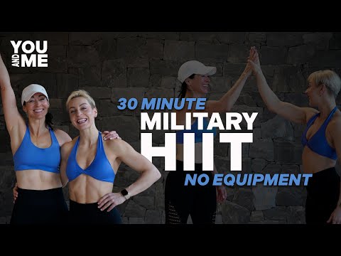 30 MIN MILITARY HIIT | High Intensity | Full Body Cardio | You and Me | No Equipment | No Repeat