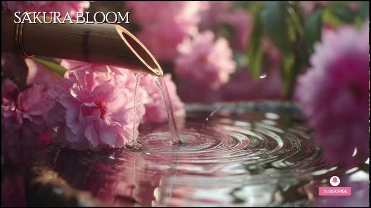 🔴 桜ブルーム – 癒しのピアノと日本の自然音 | 瞑想と安眠の音楽 Healing piano + nature sounds Jepang.