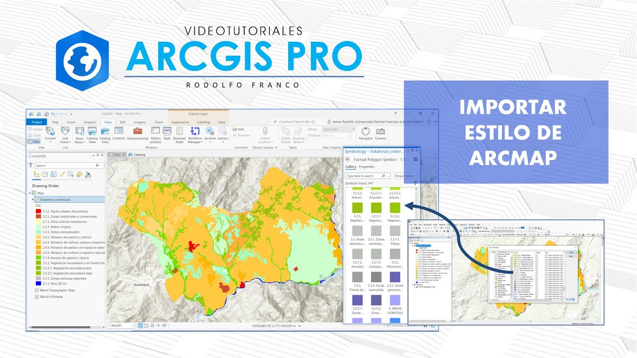 Tutorial ArcGis Pro - Importar estilo de ArcMap - YouTube