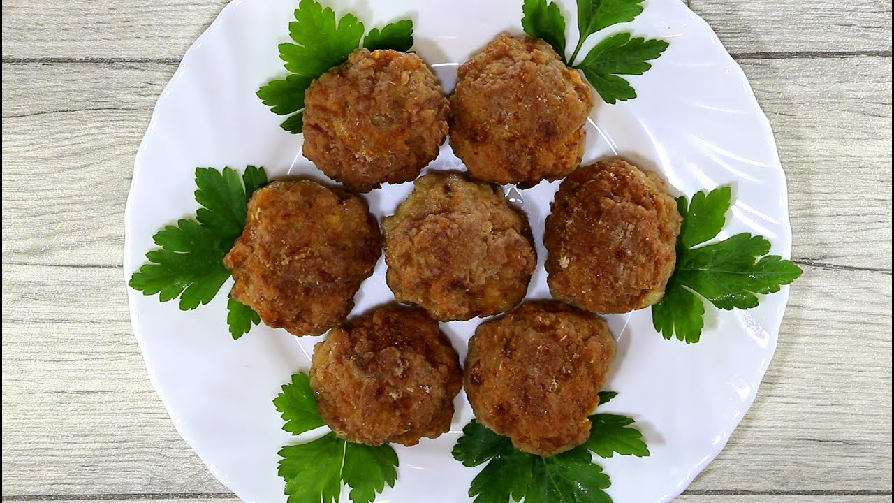 Albóndigas de carne fritas (Video) - Receta 