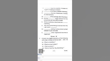 B.com(4sem) principles of marketing(2021-22) year exam paper