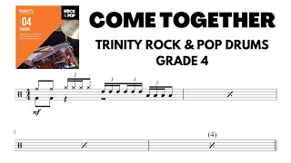 Video thumbnail of "Come Together - Trinity Rock & Pop Drums GRADE 4 (drumless - no click)"