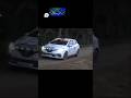 White Rally Car Races Through A Dusty Forest!