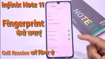 How to set fingerprint lock in infinix note 11, infinix note 11 fingerprint lock
