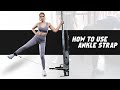 How to Use Ankle Straps for Cable Machines | Cable Workout | DMoose