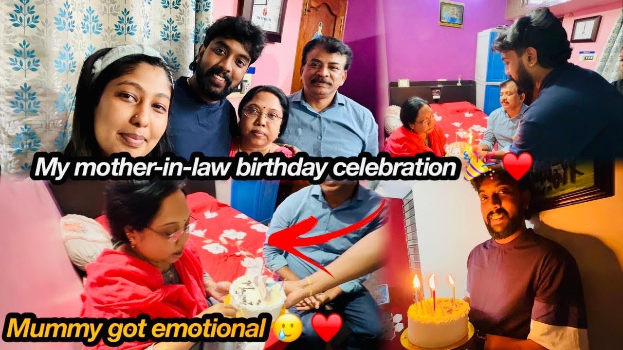 Mother-in-law birthday celebration ♥️ she got emotional 🥹 #agvlogs #comedy #love #funny #youtube 