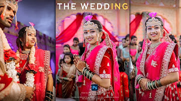 Photoshop Tutorial: Wedding Photo Editing and Retouching In Photoshop CC l SC Creation II