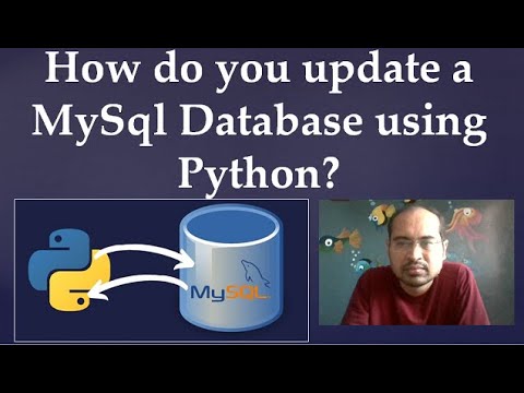 Capa de 102. How do you update a MySql Database using  Python?