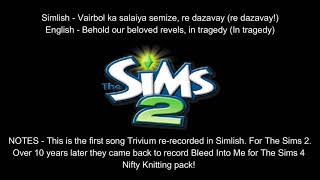 Like Light To The Flies by Trivium Simlish Version (Simlish Lyrics & English Lyrics)