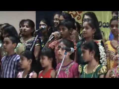 Group Song Kannada   Ello hutti Ello Beledu   by Srujana Students