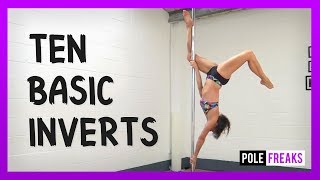 10 Basic Inverts - Upside Down Pole Dance Moves