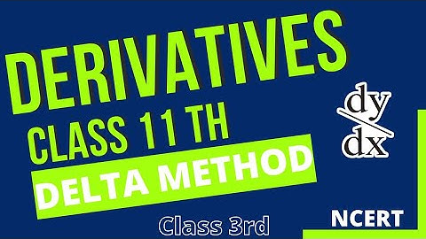 Class No 3 -- Derivatives Of +1 Class,Delta Method Or First Principles Method.#maths #mathstricks .