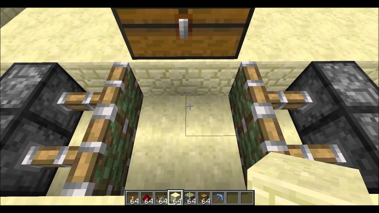 Minecraft Tutorial : How To Make a Trapped Chest Trap - YouTube