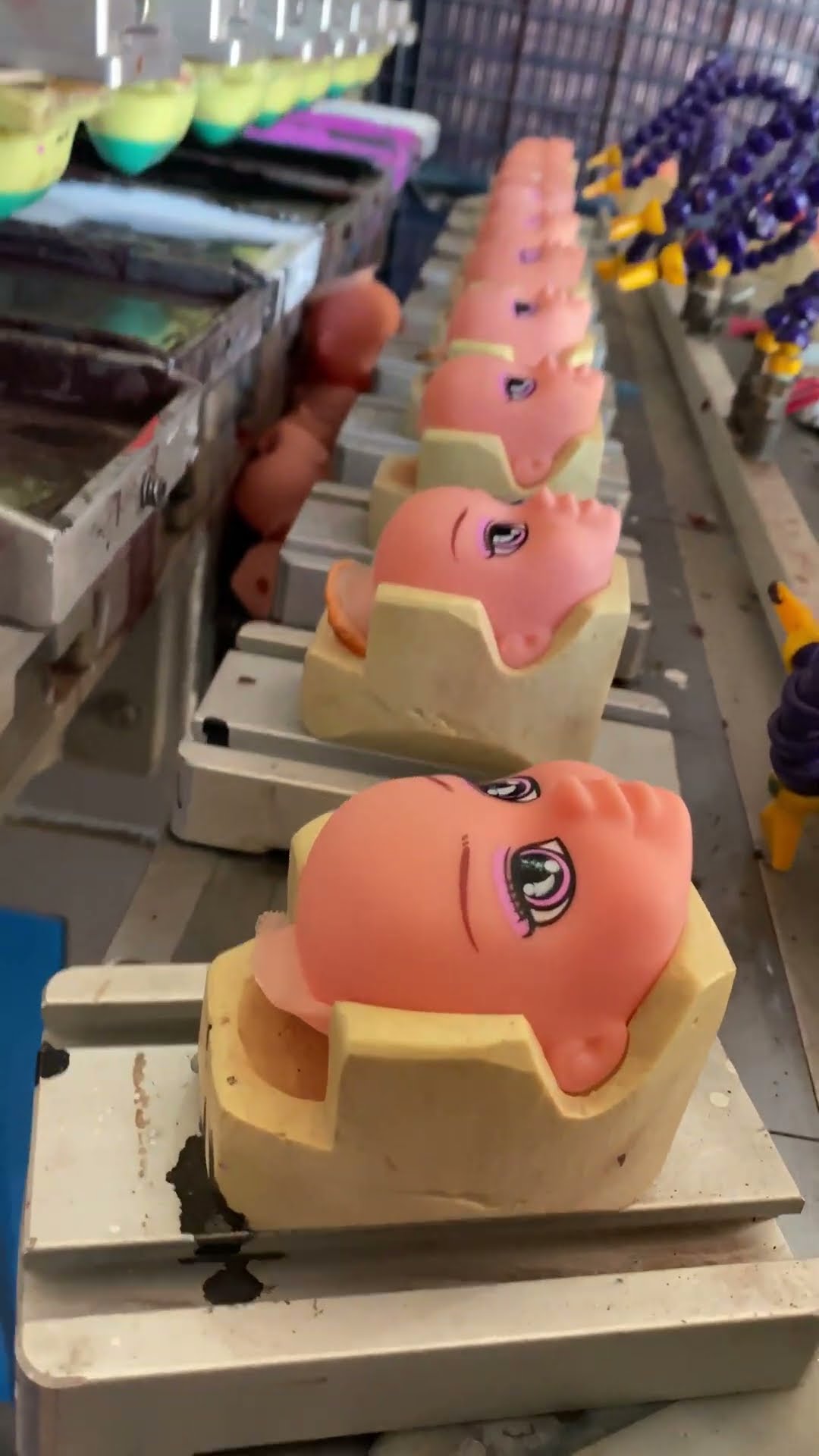 Doll Heads Get Their Eyes || ViralHog