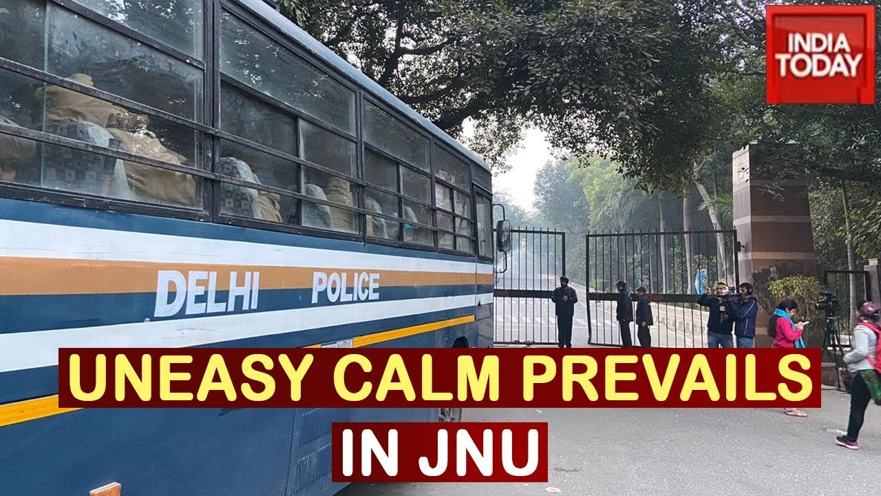 JNU Vandalism: Uneasy Calm Prevails On Campus Today, FIR Registered By Delhi Police