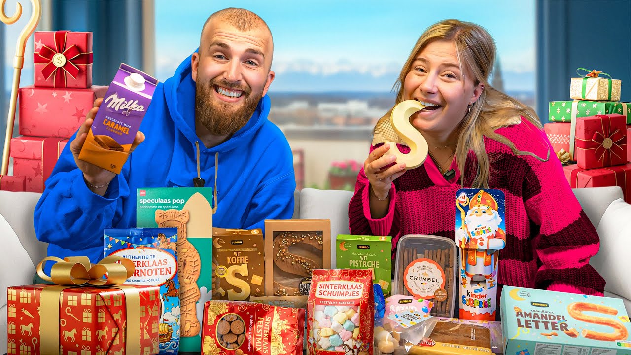 Wij Kochten Alle Sinterklaas Producten van de Supermarkt! (en raten ze)
