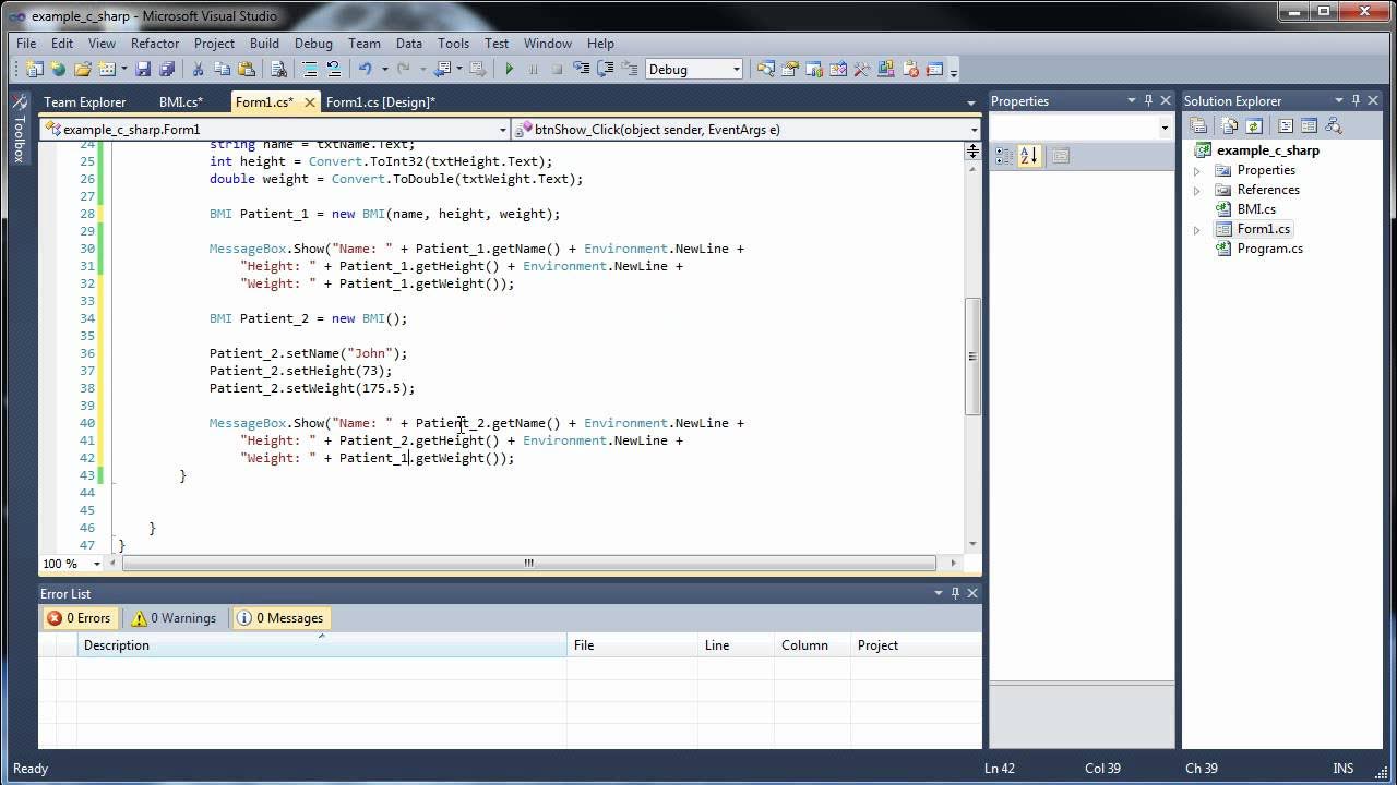 Visual click. Си шарп. вижуал студио си шарп. visual studio windows forms. программа на си шарп.