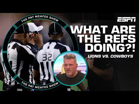 What are the refs doing? - reacting to the controversial call in lions-cowboys | the pat mcafee show