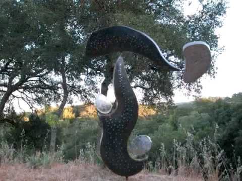"emergence" kinetic wind sculpture by scott tyler