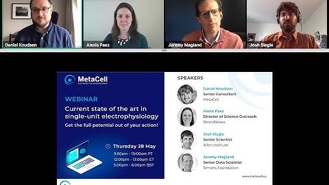 WEBINAR: Current state of the art in single-unit electrophysiology