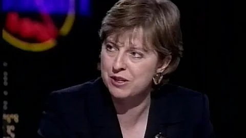 Young Theresa May and Matthew Parris 1998 -  Elect...
