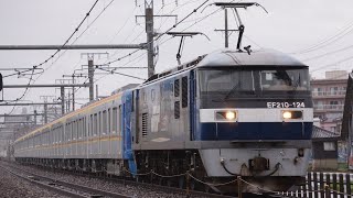 東京メトロ有楽町・副都心線向け17000系(17005F)甲種輸送　8862レ　EF210-124［新］牽引