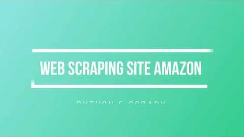 Web Scraping get products information from Amazon