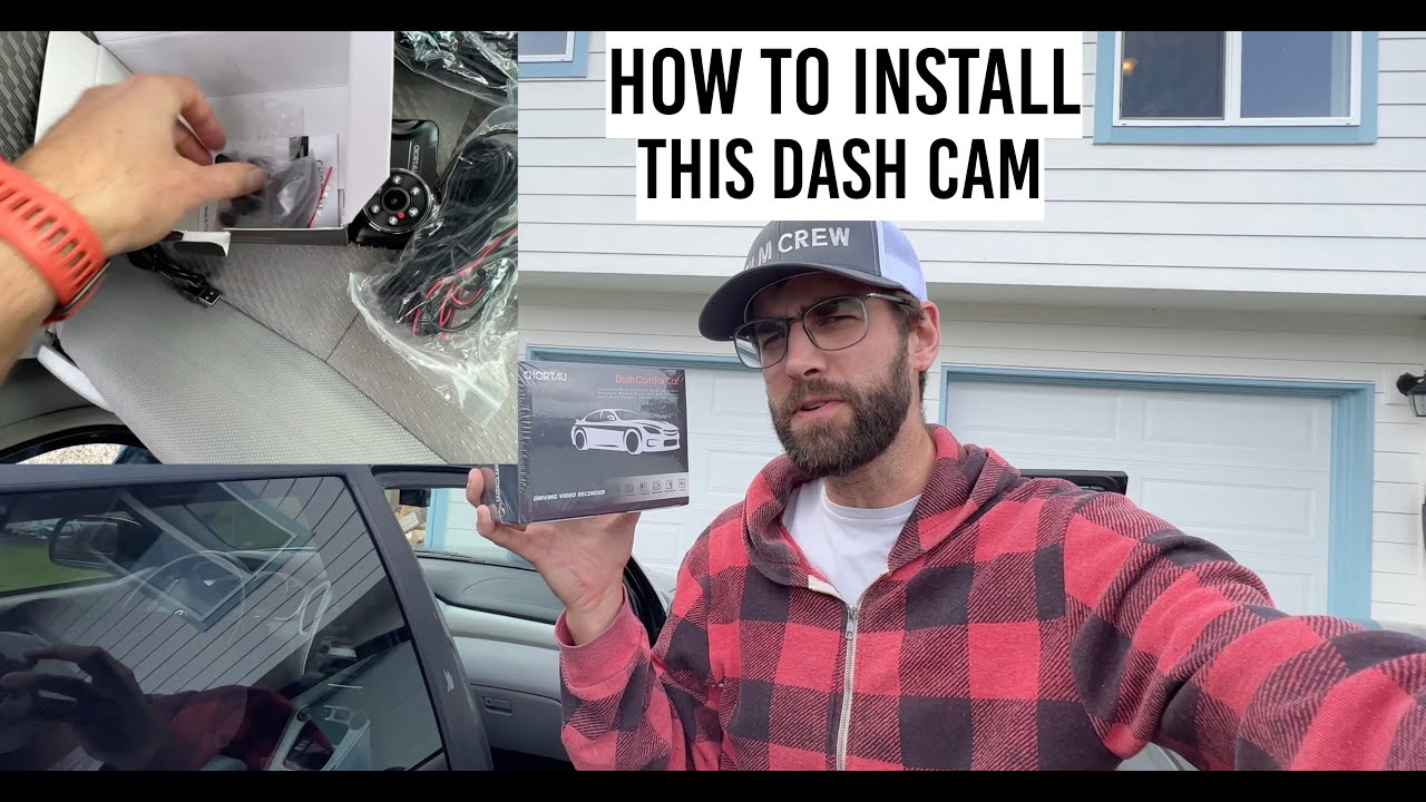 How to install the CHORTAU dash cam - YouTube