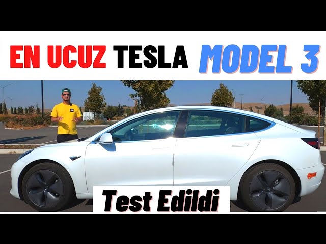 Elektrikli Araba Tesla Model 3. En ucuz Tesla modeli. Otomobil inceleme,  Tanıtım ve test sürüşü - YouTube