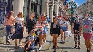 Superb Sunny Evening In Central London | Mayfair, Soho, Piccadilly [4k HDR] 2021