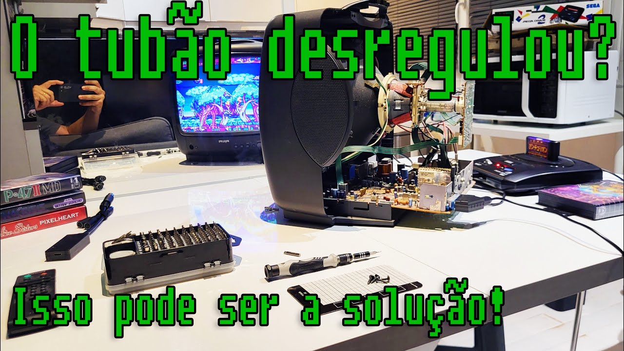 Melhorando a imagem da minha TV de tubo (CRT). Ficou boa?