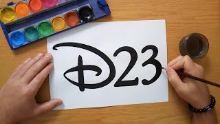 How To Draw The D23 Logo - The Official Disney Fan Club