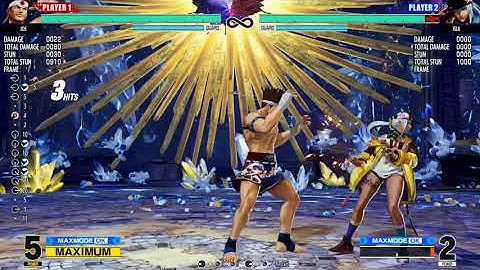 [KOFXV] Joe Higashi - Game of Death (Touch of Death, midscreen 2B starter, exact 1000 damage)