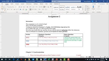 OS Assignment 2 Explanation - Fall 2019