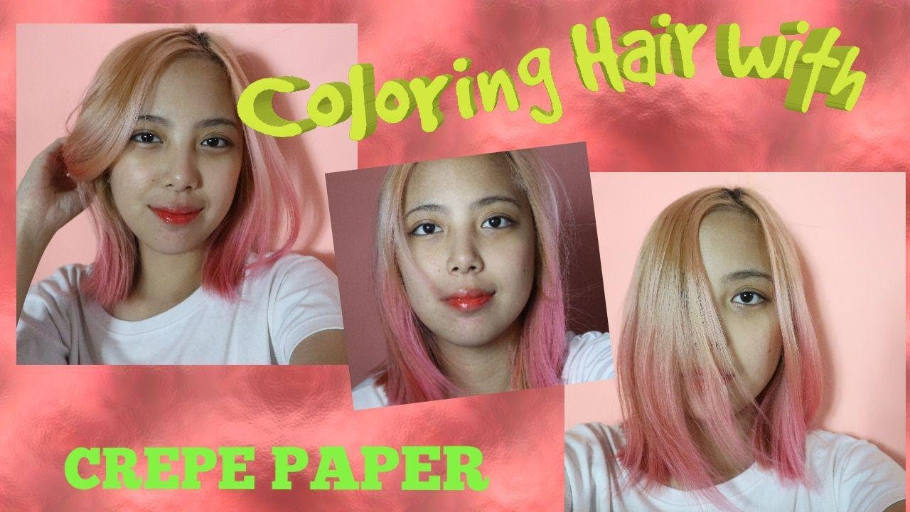 How to Color Hair with CREPE PAPER??? YouTube