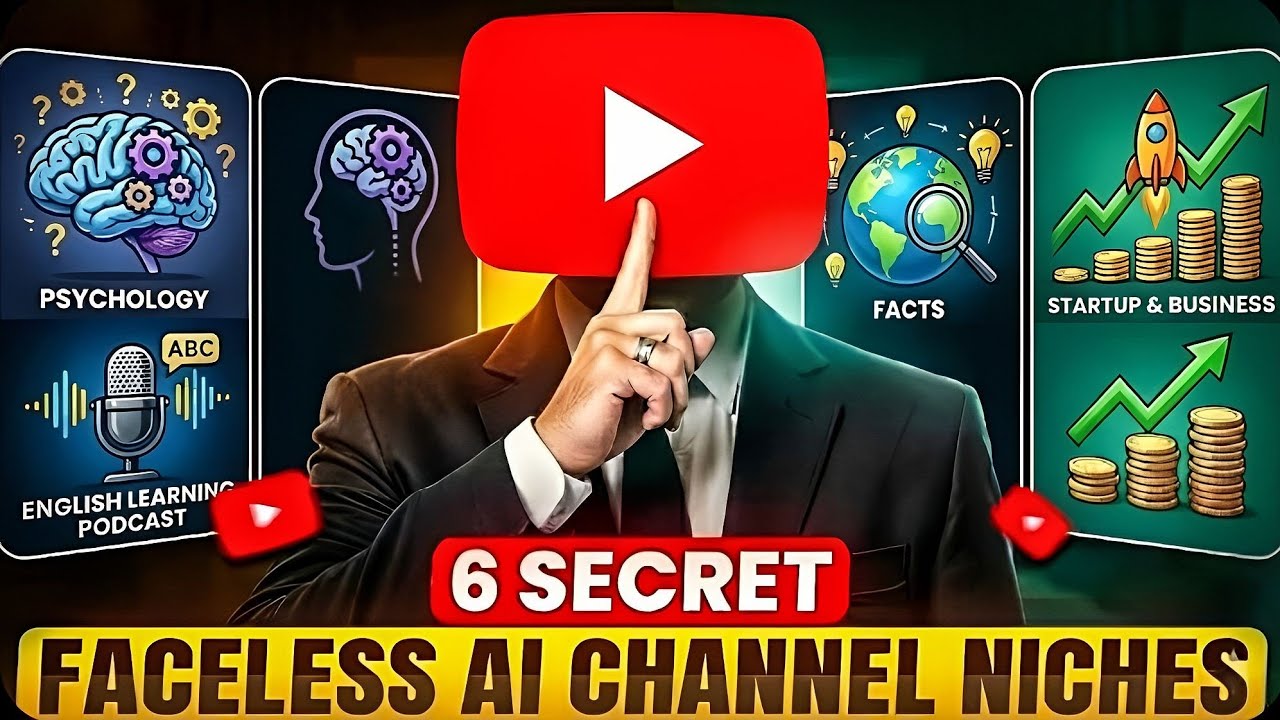6 YouTube Niches That Will EXPLODE in 2026 (Faceless + AI Ready) - YouTube