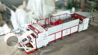 ARMSTRONG AUTOMATIC SPOUT & BAFFLE PUNCHING MACHINE (ROLL TO PIECE)