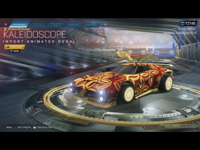 ROCKET LEAGUE ITEM SHOP - *KALEIDOSCOPE* Import Decal - 8.4.23 