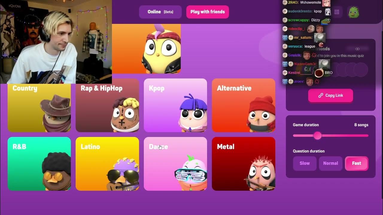 XQC PLAYS SONG TRIVIA WITH FRIENDS! YouTube