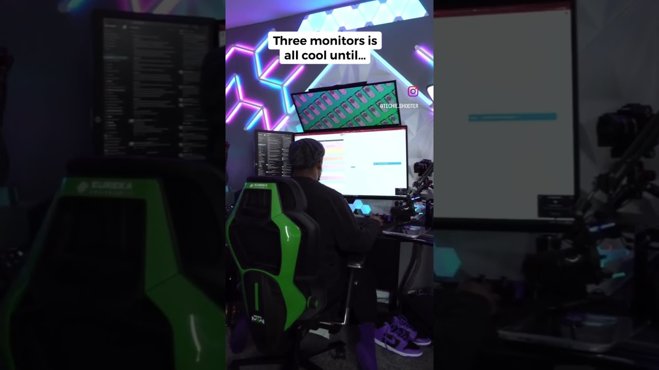 The Problem with a 3 Monitor Setup…