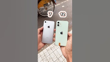 iPhone 7 Vs iPhone 12 Design & Camera Zoom Test! #shorts