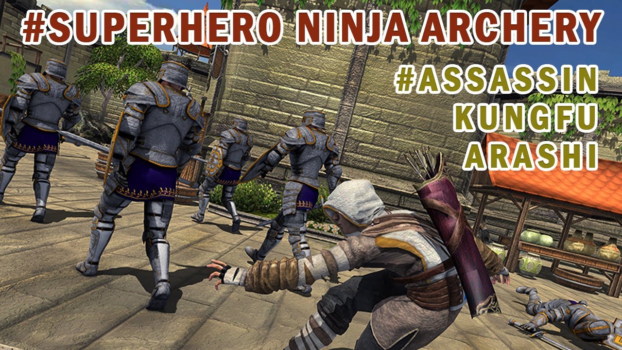 Superhero Ninja Archery Assassin Kungfu Arashi MOD APK cover