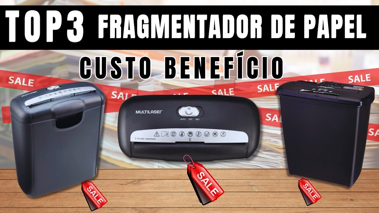 Qual MELHOR Fragmentadora de Papel? I Fragmentadora de Papel qual ...