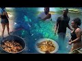 Traveling with subscribers for a great outdoor cooking pork chicken N fish catch N cook