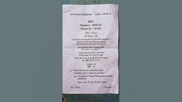 brabu Part-3 GS question paper Session 2020-2023